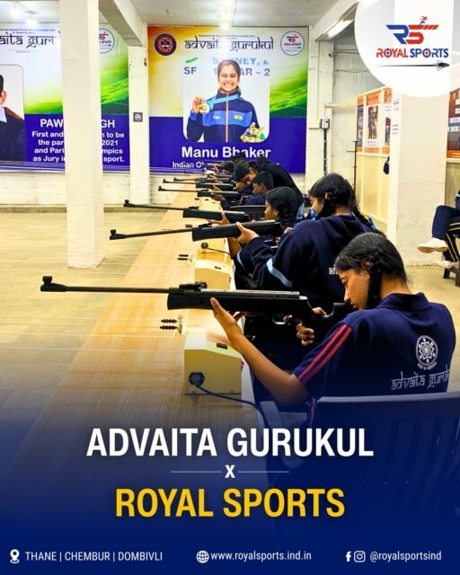 Young Minds. Sharp Focus. 🎯

Advaita Gurukul School students experience real shooting at Royal Sports Range

Discipline. Precision. Confidence.
A perfect introduction to the sport of shooting under expert guidance.

From learning the basics to holding their first shot this is where champions begin.
.
.
.
[Royal Sports, School Training, Shooting Range, Precision Sport, Youth Development, Rifle Shooting, Mumbai, Chembur, Thane, Dombivili, Shooting Academy]

#royalsports #shootingacademy #rifleshooting #youthsports #mumbai