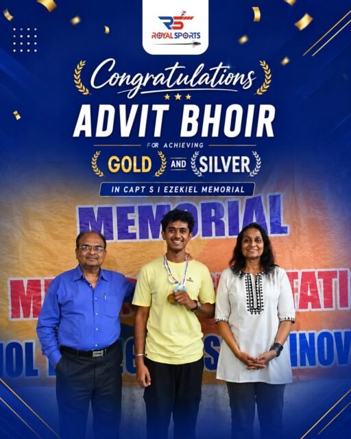 Congratulations to Advit Bhoir on an outstanding achievement at the Capt. S. I. Ezekiel Memorial Championship!

Winning Gold and Silver medals is a testament to your dedication, discipline, and countless hours of hard work on the range.

We are proud to celebrate this milestone and wish you continued success in the competitions ahead.

Keep aiming higher. Keep making us proud.
.
.
.
[Rifle Shooting | Shooting Sports | Competitive Shooting | Medal Winner | Gold Medal | Silver Medal | Championship Winner | Athlete Achievement | Sports Excellence | Precision Sports | Target Shooting | Focus and Discipline | Youth Athlete | Sports Training | Performance Excellence | Mental Strength | Champion Mindset | Athlete Development | Shooting Championship | Sports Academy | Competitive Sports | Hard Work and Dedication | Precision and Control | National Level Shooting | Future Champion | Sports Success | Olympic Shooting | Rifle Shooter | Winning Performance | Royal Sports Academy]

#RoyalSportsAcademy #ShootingSports #ChampionMindset #RifleShooting #ProudMoment