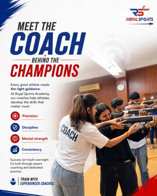 Behind every champion is a coach who believed first.

Learn from the best. Train with the best.

📍 Thane | Chembur | Dombivli 
📩 DM “COACH” for your free trial
. 
. 
. 
[ shooting academy mumbai, rifle shooting classes, air rifle training thane, 10m shooting chembur, sports coaching mumbai, learn shooting near me ]

#ShootingSports #RifleShooting #Athletes #fyp #RoyalSports