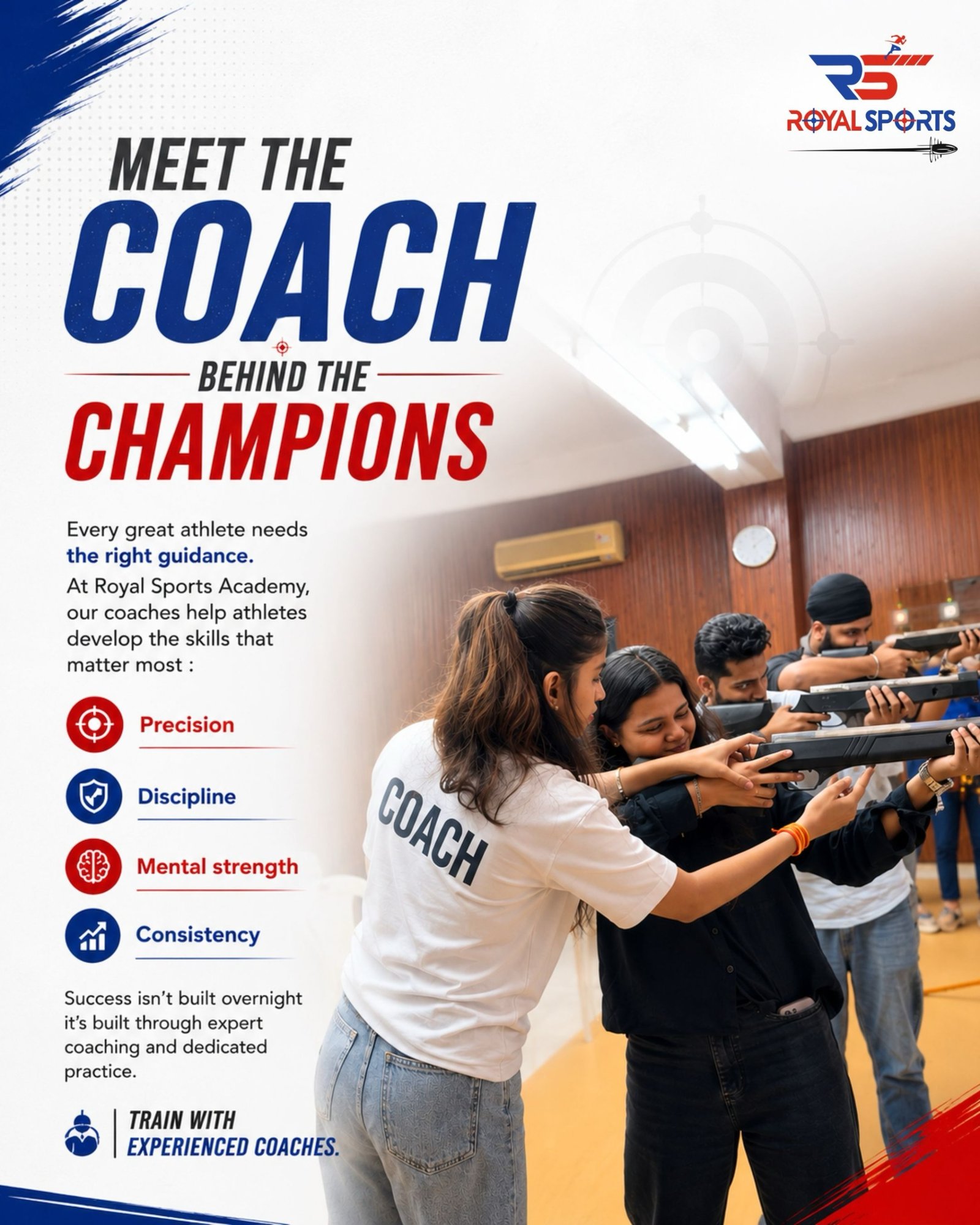 Behind every champion is a coach who believed first.

Learn from the best. Train with the best.

📍 Thane | Chembur | Dombivli 
📩 DM “COACH” for your free trial
. 
. 
. 
[ shooting academy mumbai, rifle shooting classes, air rifle training thane, 10m shooting chembur, sports coaching mumbai, learn shooting near me ]

#ShootingSports #RifleShooting #Athletes #fyp #RoyalSports